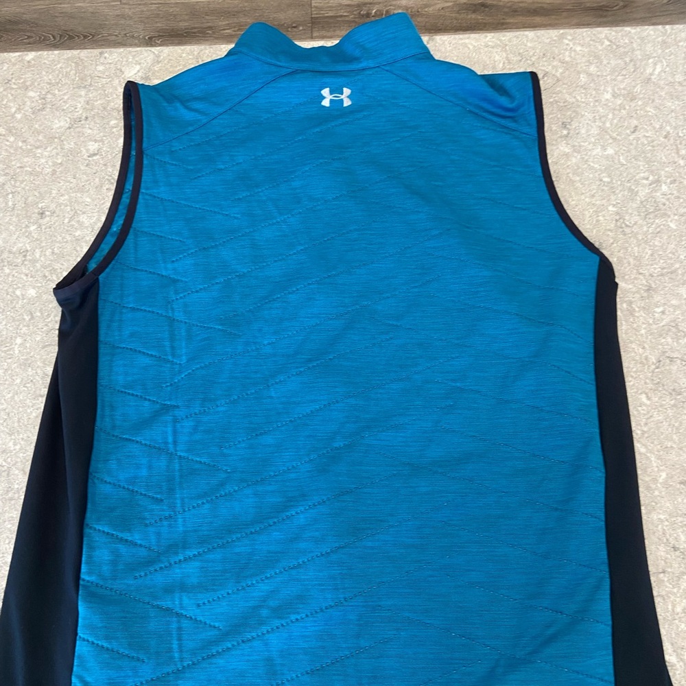 Under Armour Men's Teal and Black Vest - Picture 6 of 8